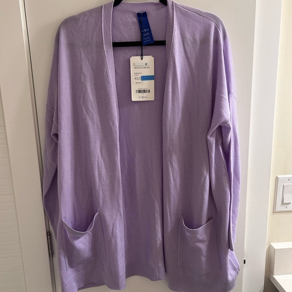 Kit and Ace On travel cardigan - cashmere. Brand new with tags. XS/S lavender. - Picture 3 of 3
